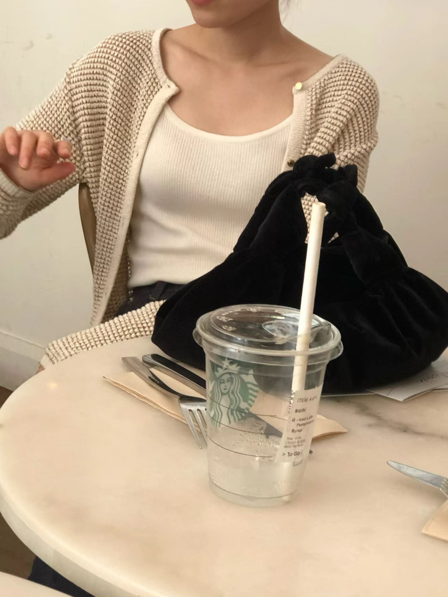 Golden crochet cardigan