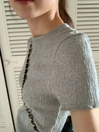 Wrinkle half tee