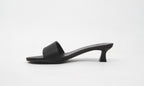 Satin mule
