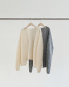 Grain mohair cardigan