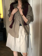 Vomelo check shirt