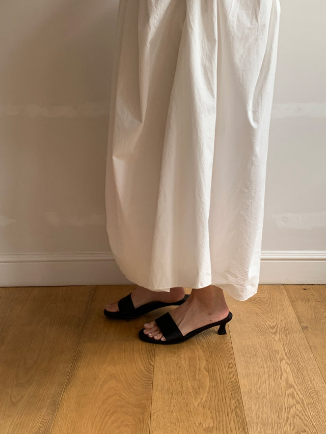 Satin mule