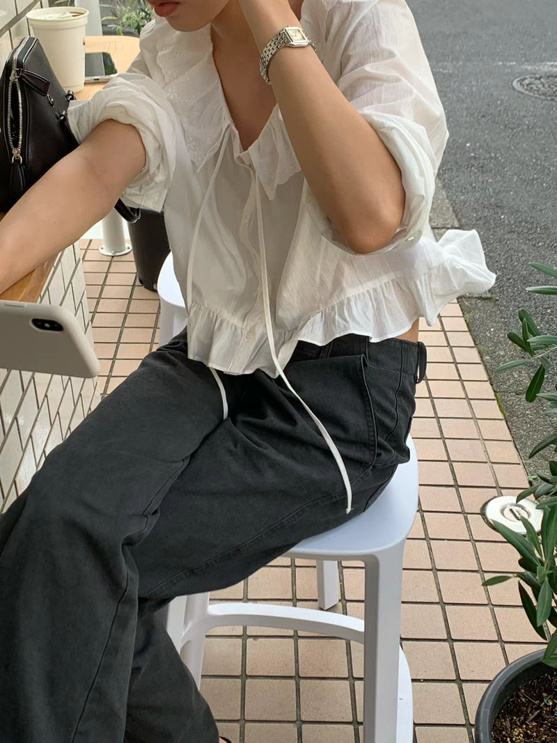 Ameli frill blouse