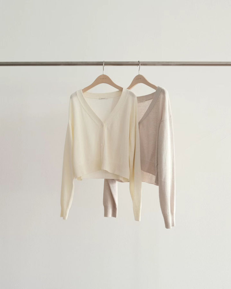 Paper sheer cardigan