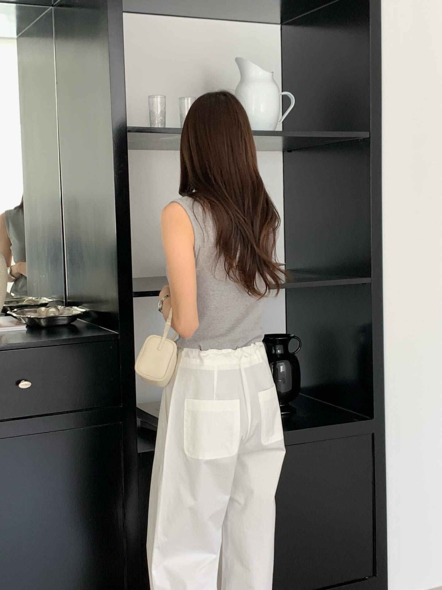 [sale] Pocket washing pants (ivory)