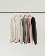 Raccoon v pullover knit