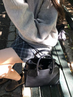 Monica check mini skirt