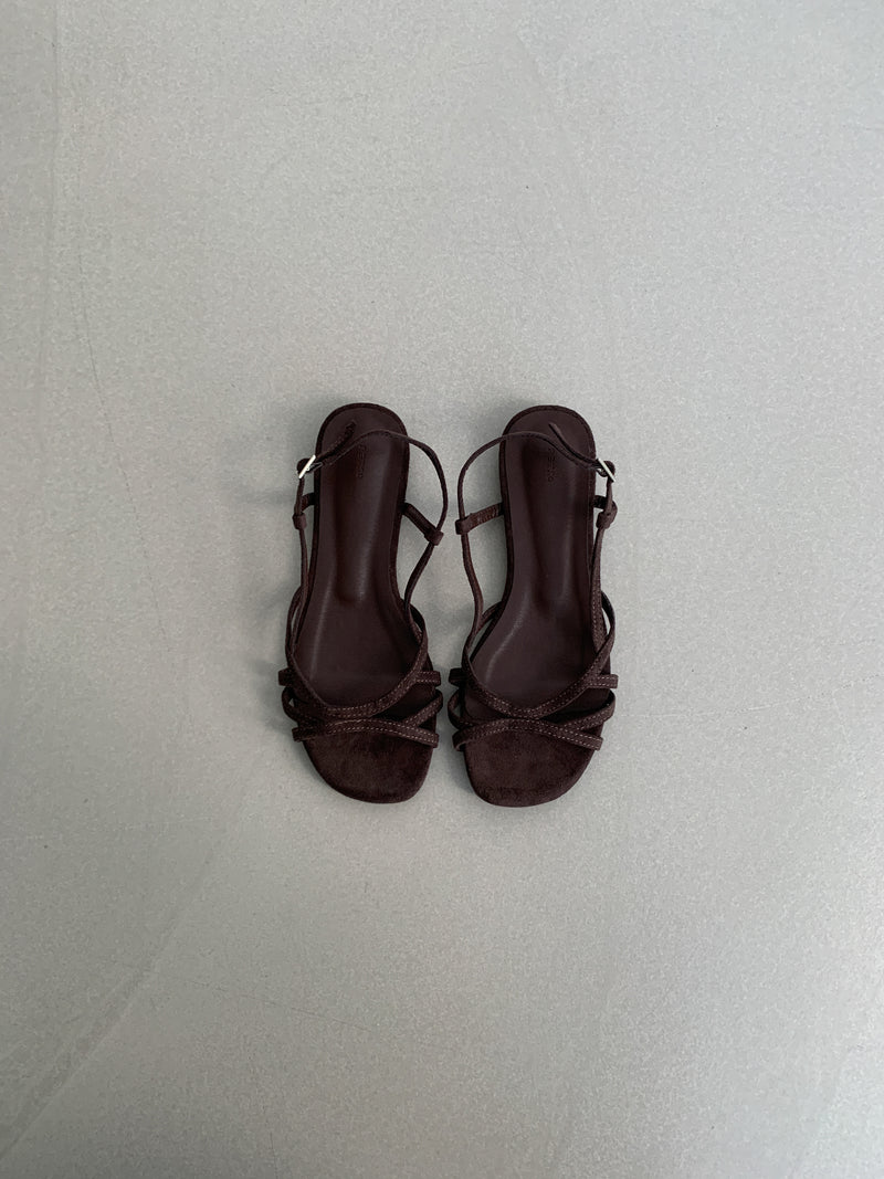 Nuance velvet line sandal