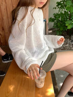 Loose boatneck knit