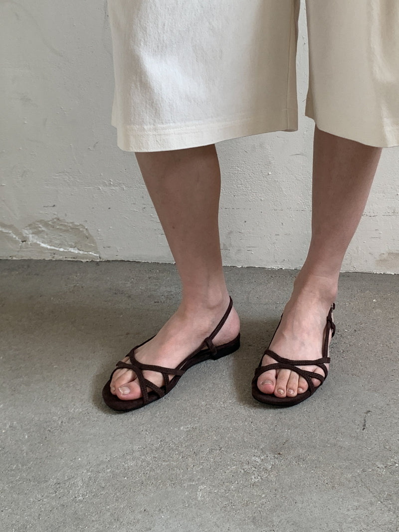 Nuance velvet line sandal