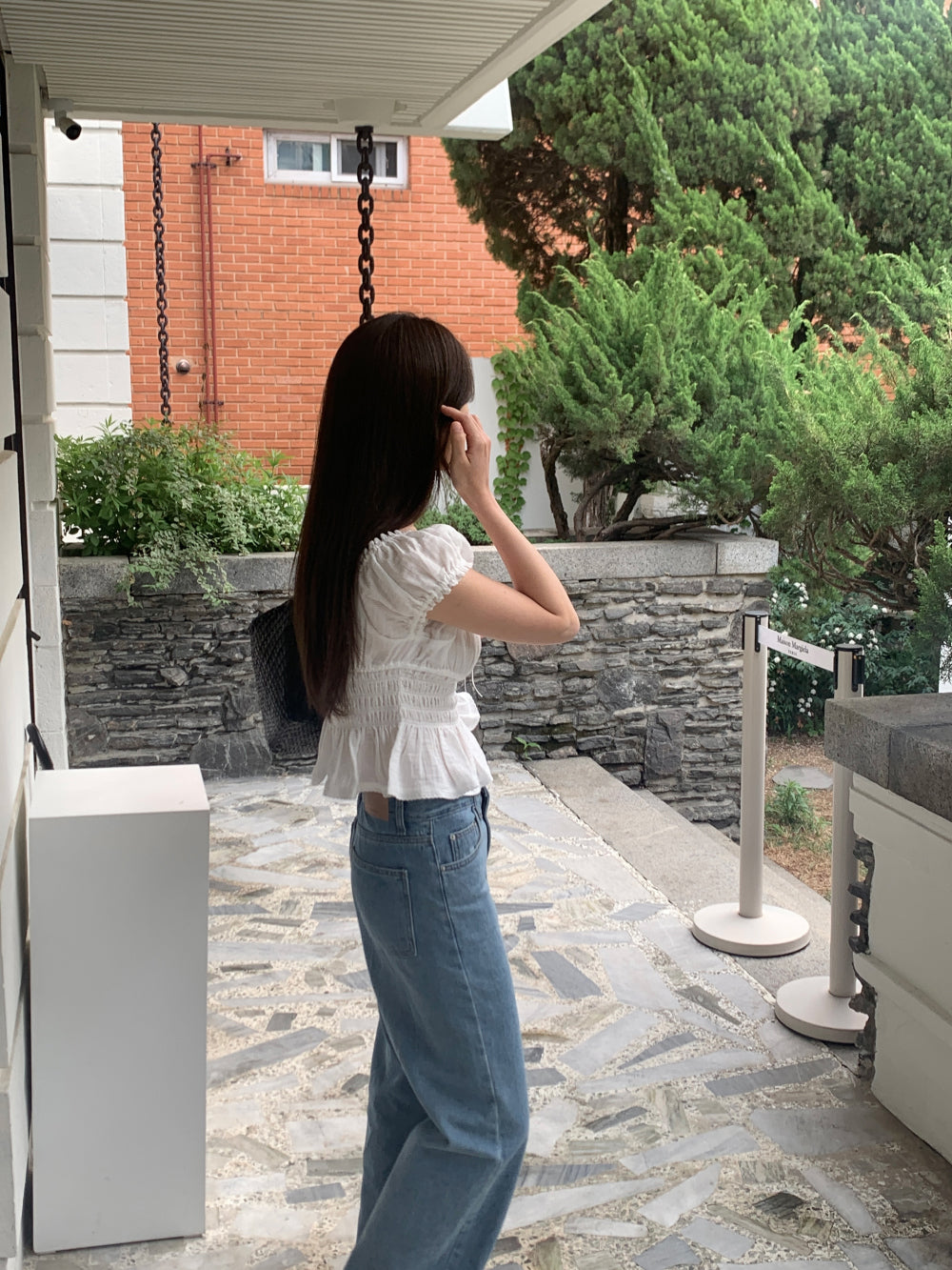 [Instock] Claire slub denim pants