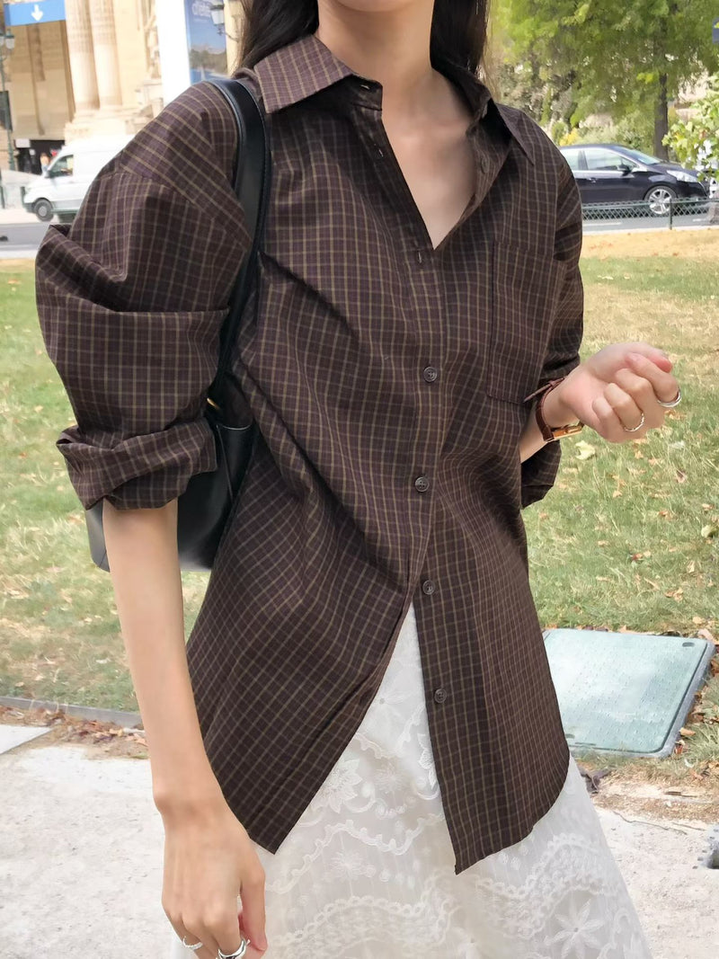 Vomelo check shirt
