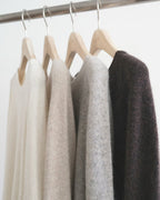 Cashmere basic pullover knit