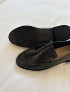 Glossy penny loafer