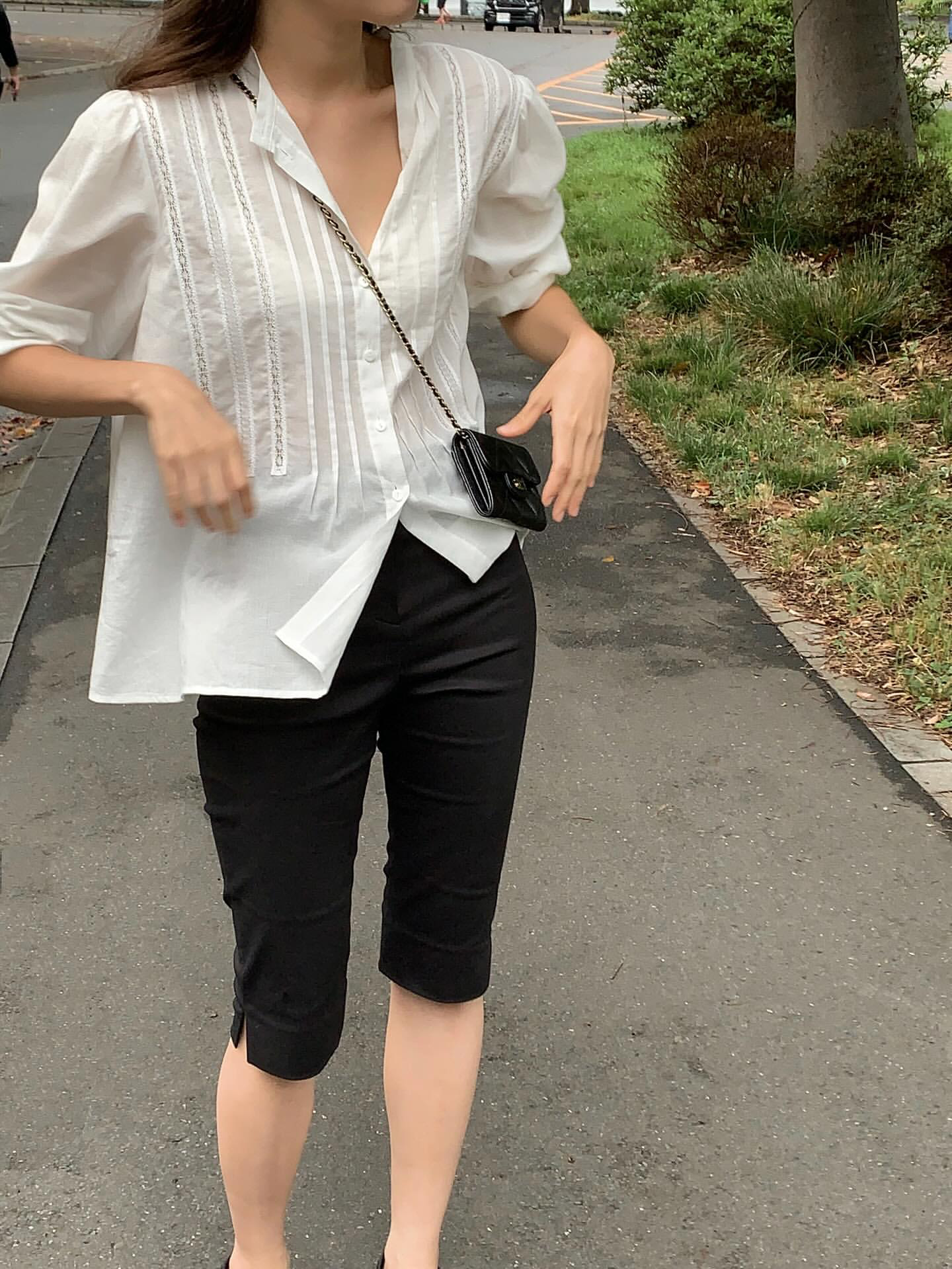 [sale] lace pintuck blouse