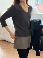 Luiet raccoon cashmere v knit