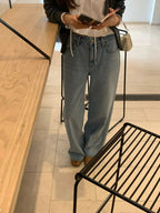 Autumn light denim pants