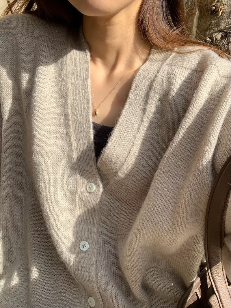 Hay wool knit cardigan