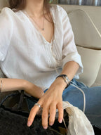 Row denim pants