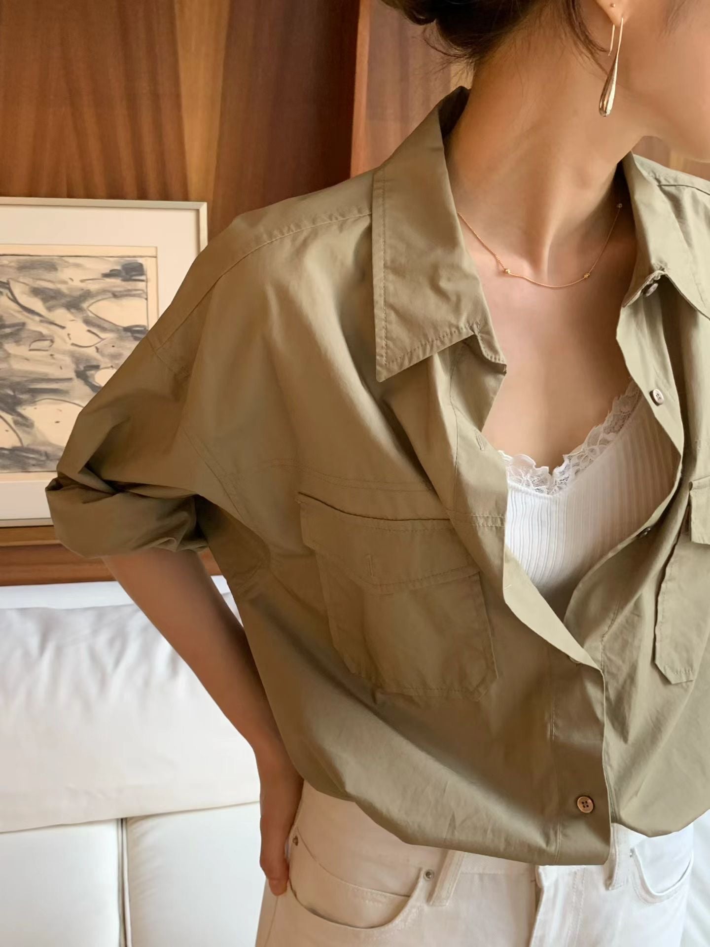 Jade pocket shirt