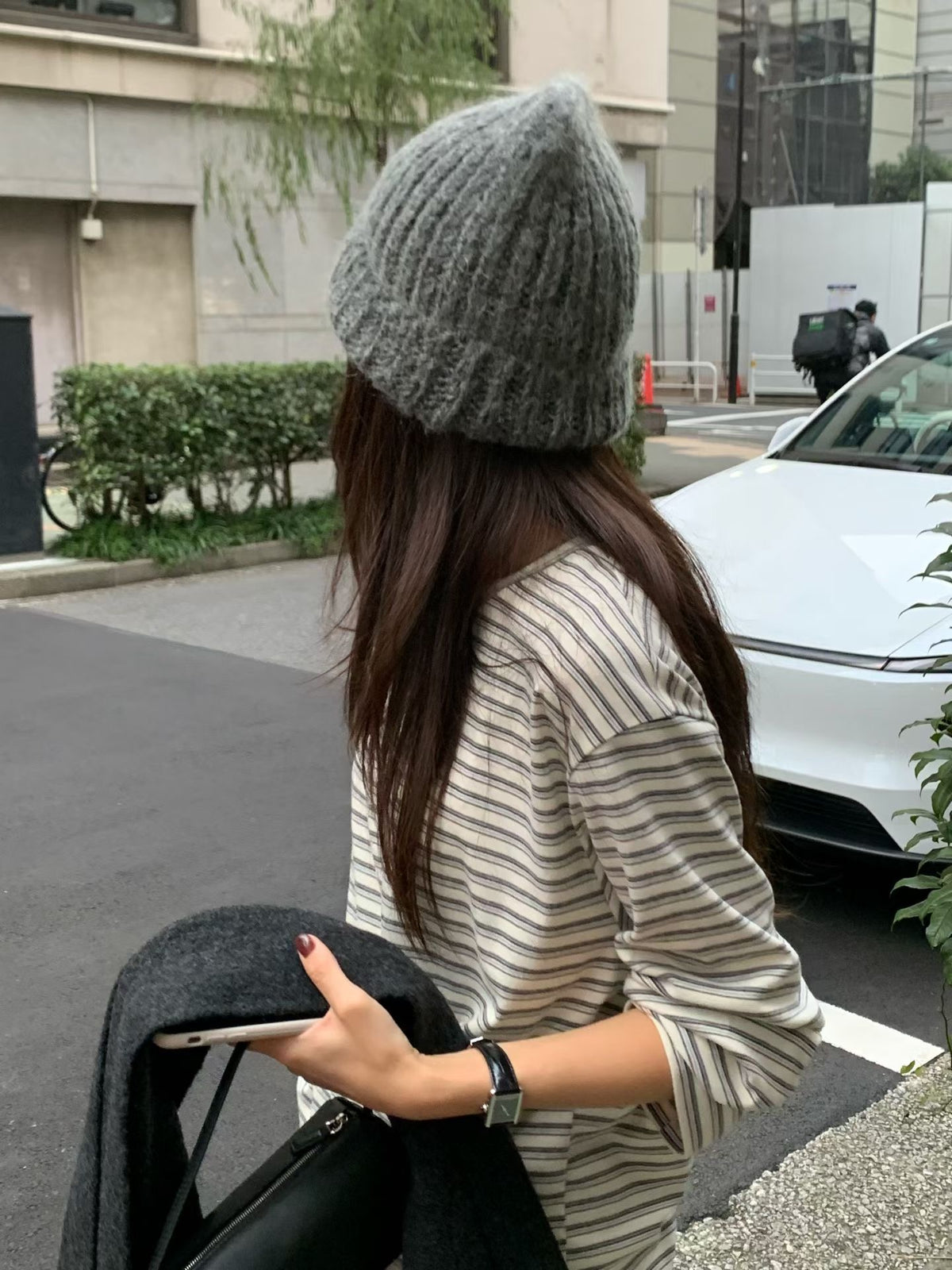 Pear stripe tee