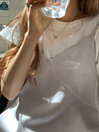 Wrinkle lace onepiece