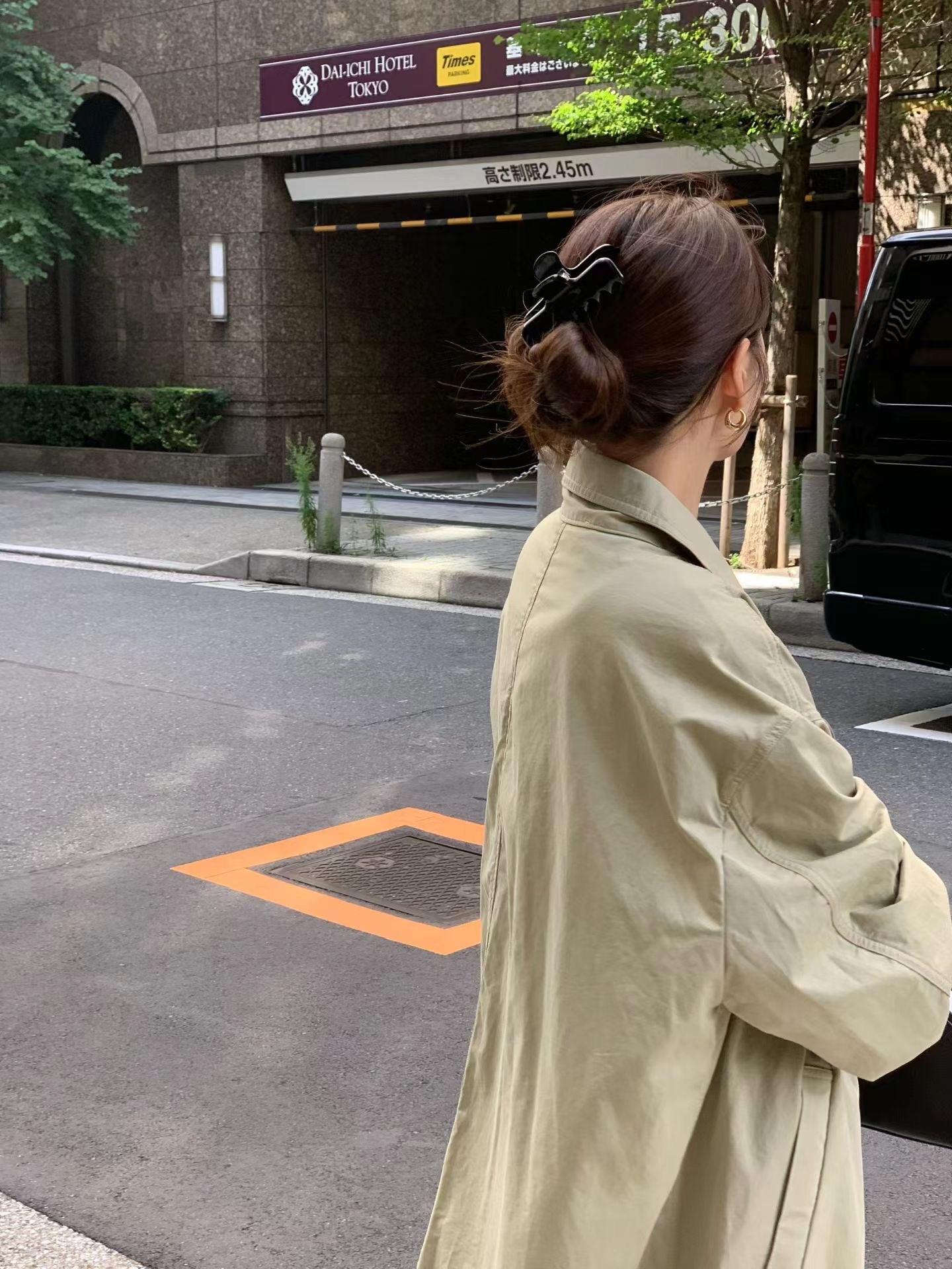Vintage washing trench coat