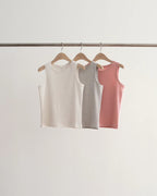 Salt sleeveless tee