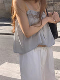 [Instock] Ria banding blouse (gray)