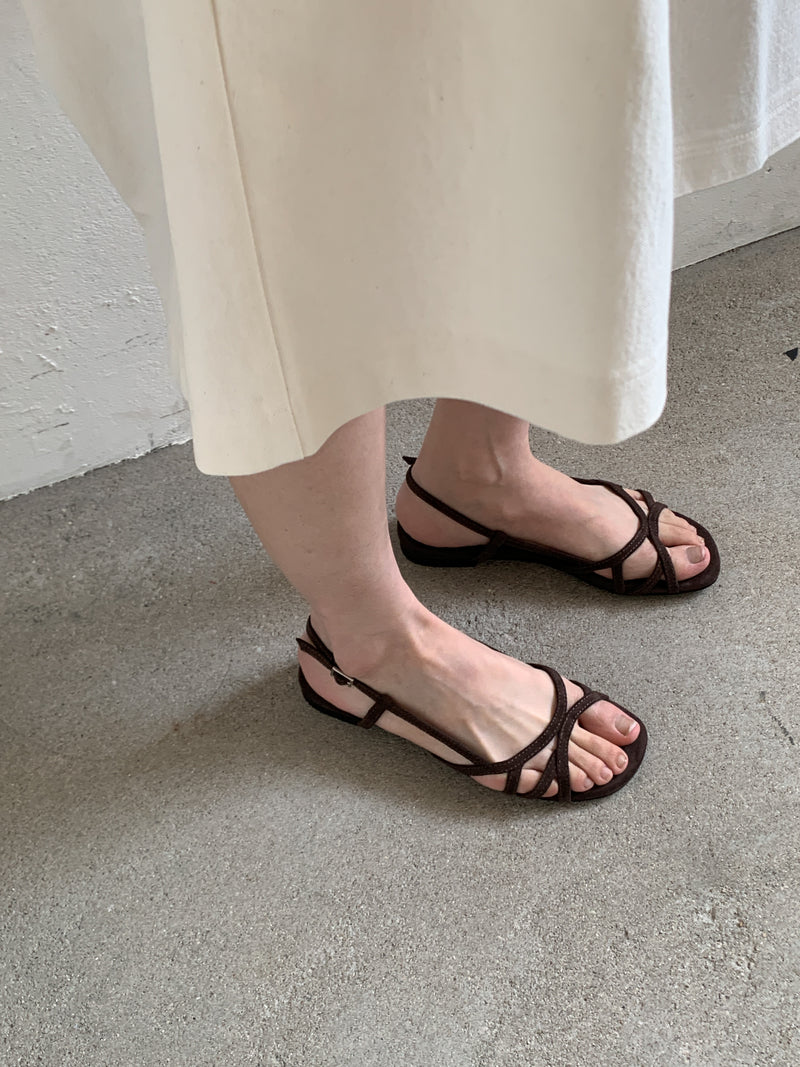 Nuance velvet line sandal