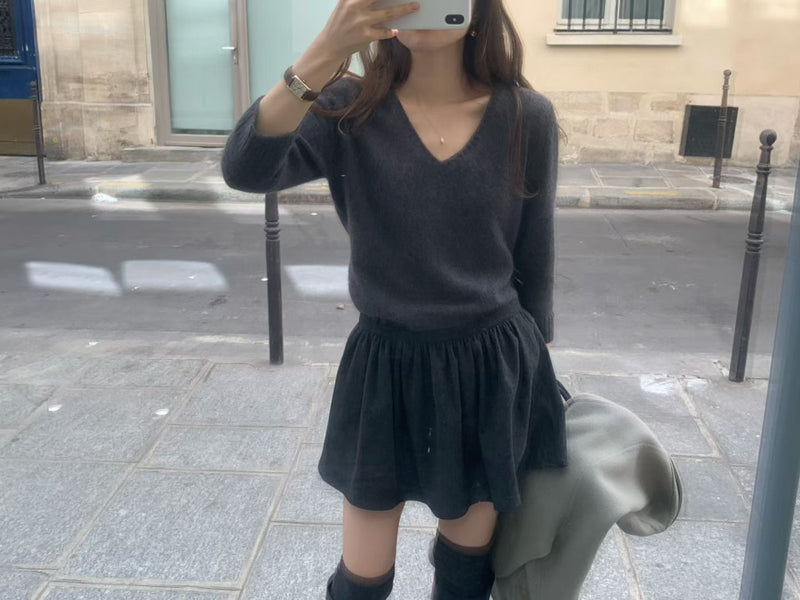 Maren wool mini skirt