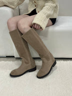 Bow round long boots