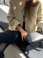 Handmade alpaca short jacket