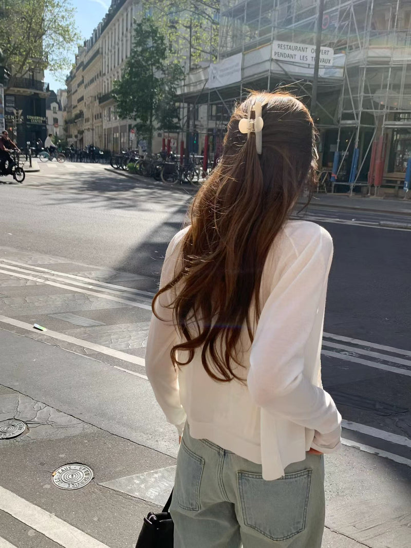 Wave lace blouse