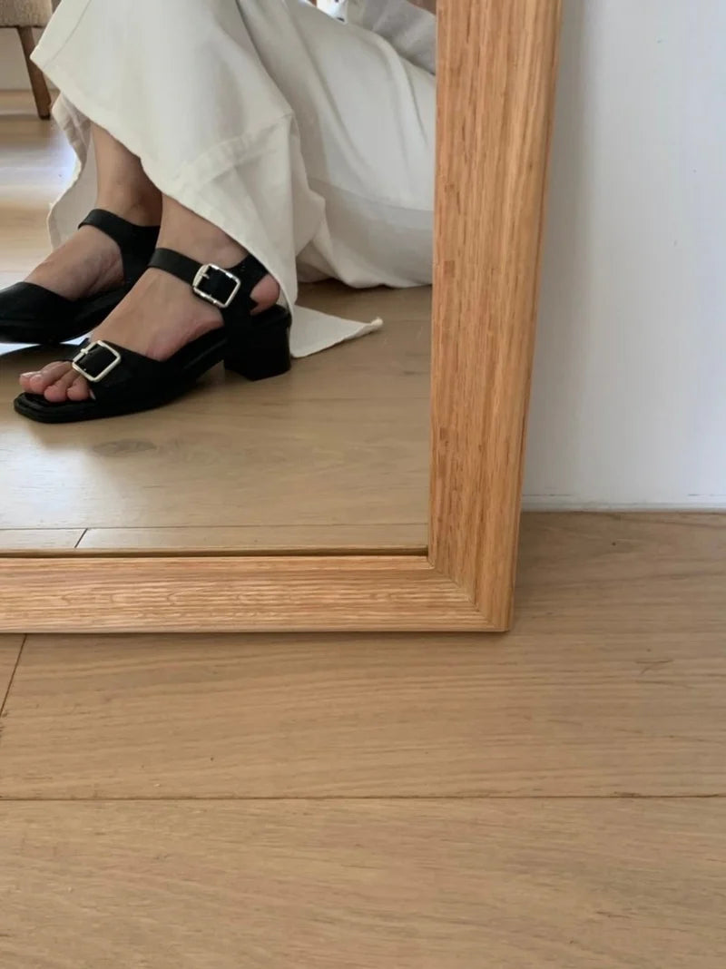 [sale] double buckle sandal (24.0)