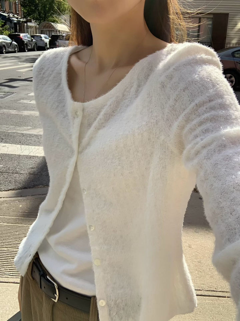 Fluffy cardigan