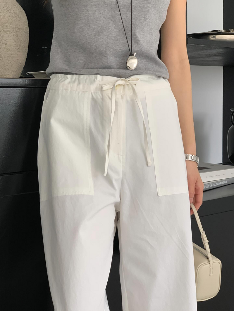 [sale] Pocket washing pants (ivory)
