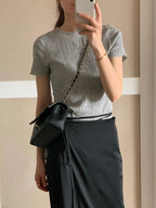 Wrinkle half tee