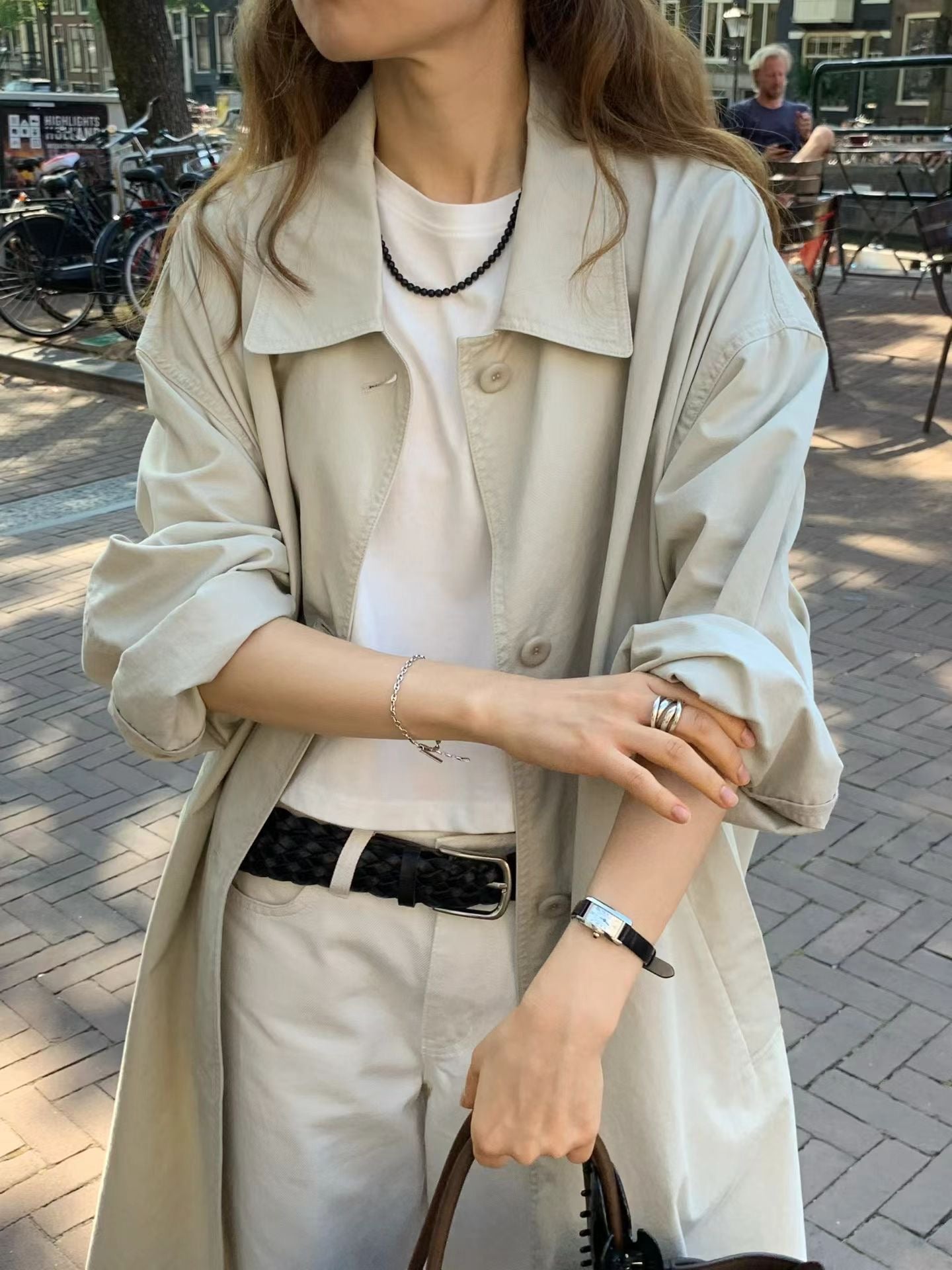 Vintage washing trench coat