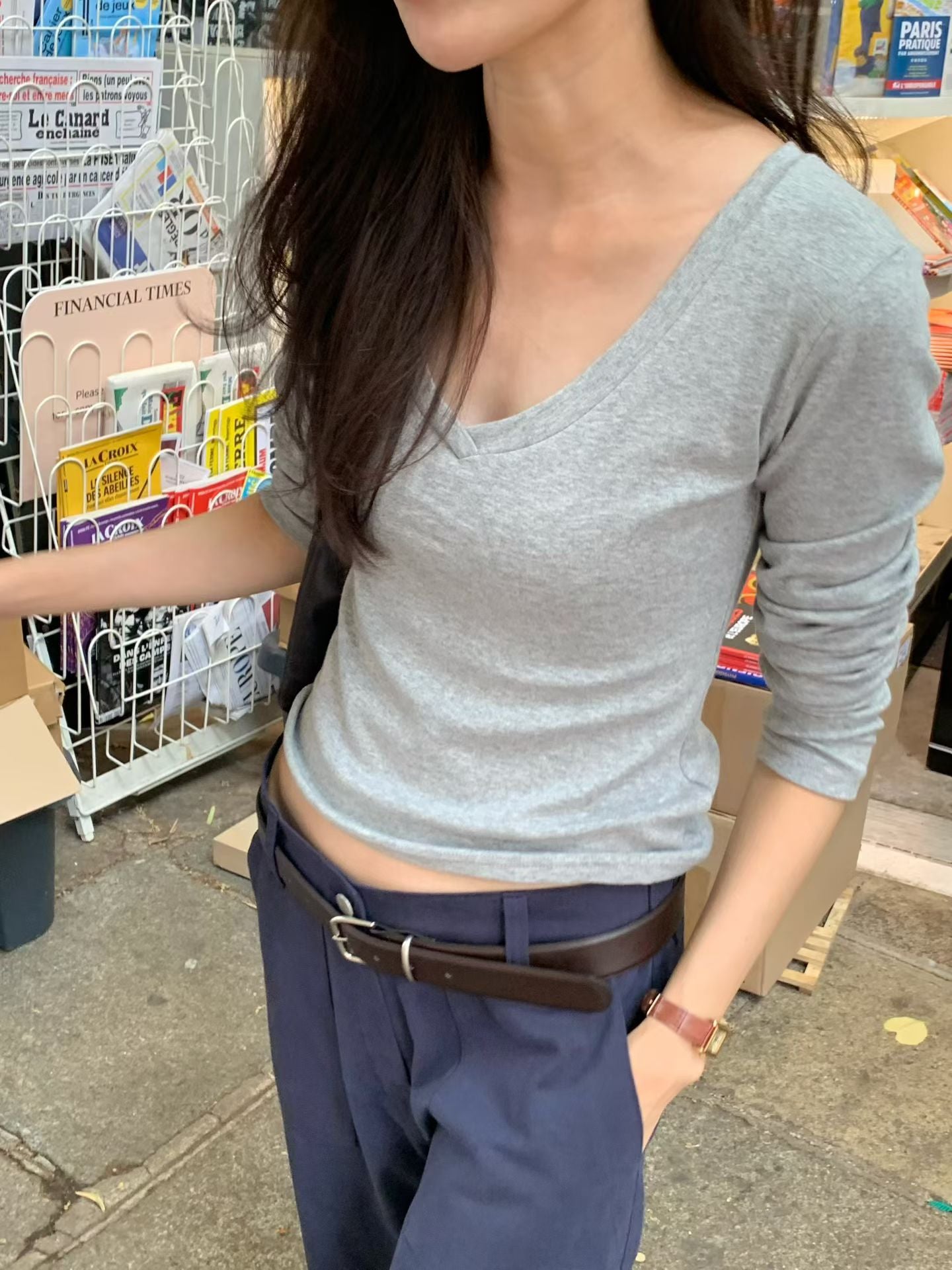 Fond pocket pants