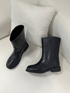 Bow round middle boots