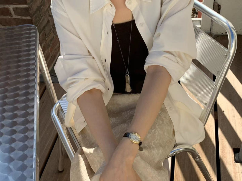 Layered raccoon sleeveless knit