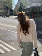 Wave lace blouse