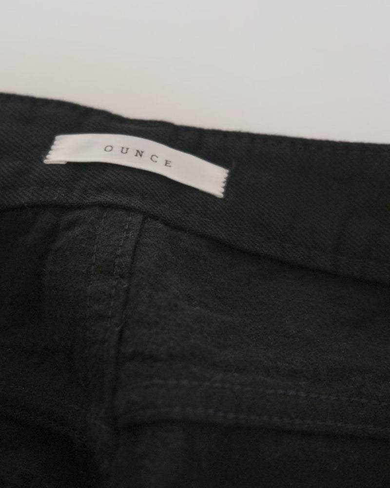 Black cotton kimo pants