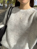 Fine alpaca round knit