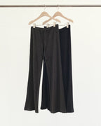 Wool row banding pants