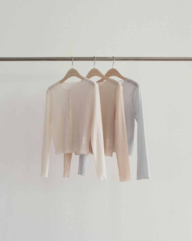 Loe pleats cardigan