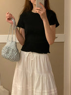 Wrinkle half tee
