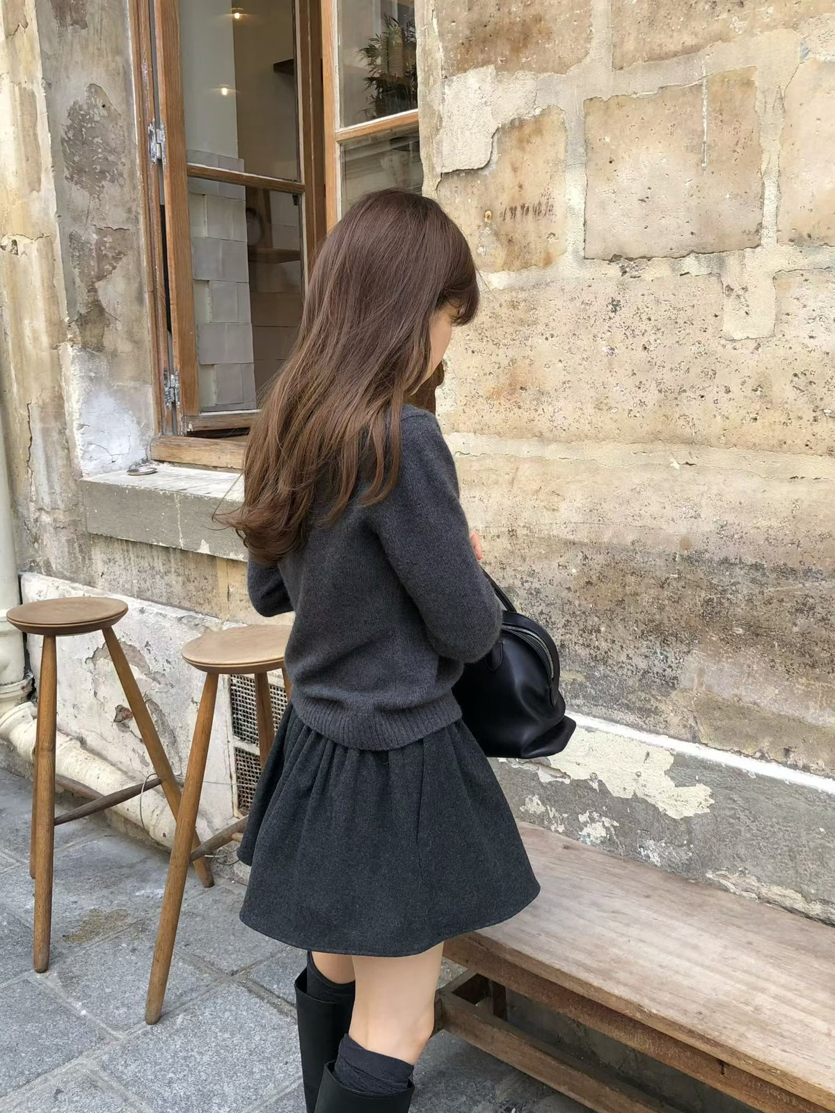 Maren wool mini skirt