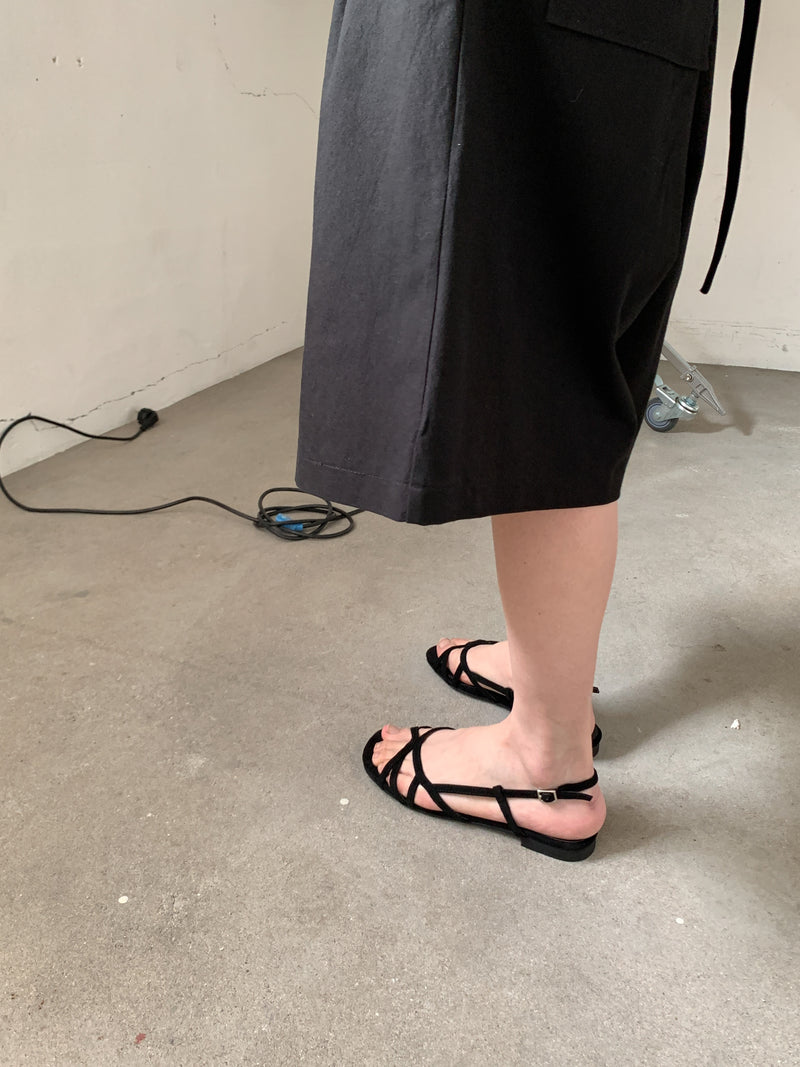 Nuance velvet line sandal